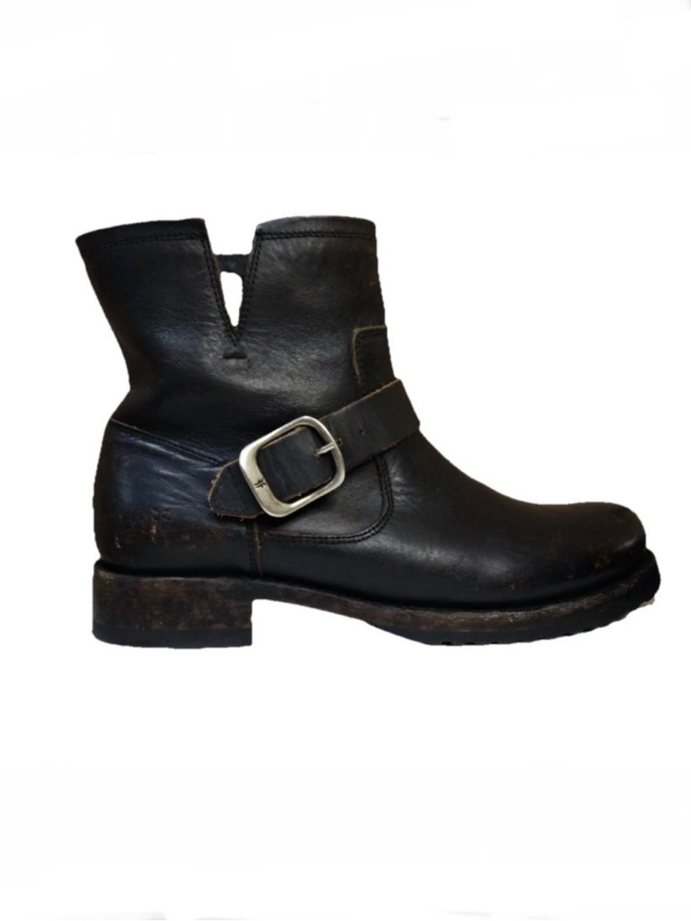 Frye Veronica Flex Bootie Antique Black Leather Women's Size 8